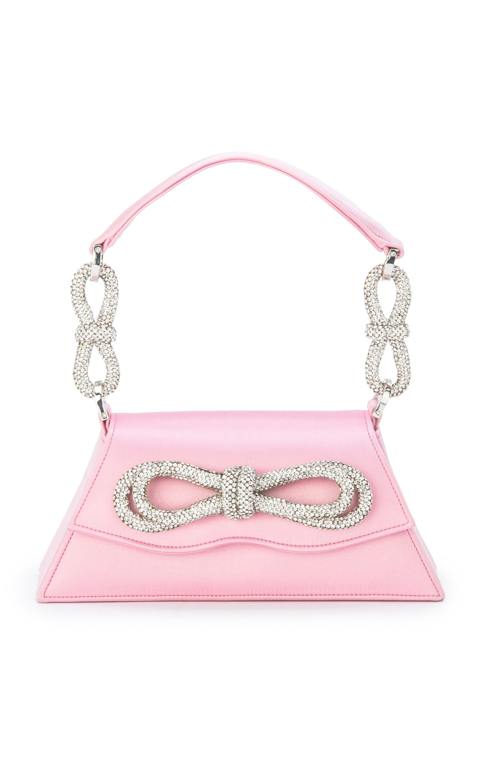 Samantha Double-Bow Satin Mini Handbag | Moda Operandi (Global)