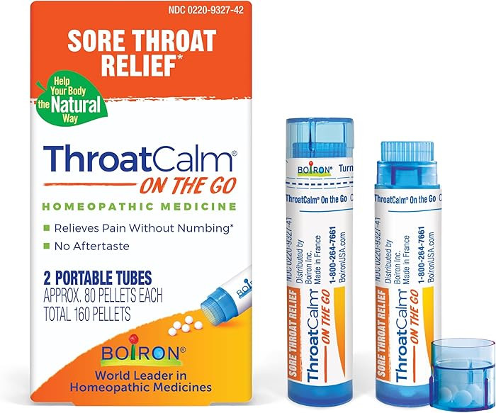 Boiron ThroatCalm On The Go Travel Essential for Relief of Sore Throat, or Scratchy, Red or Dry T... | Amazon (US)