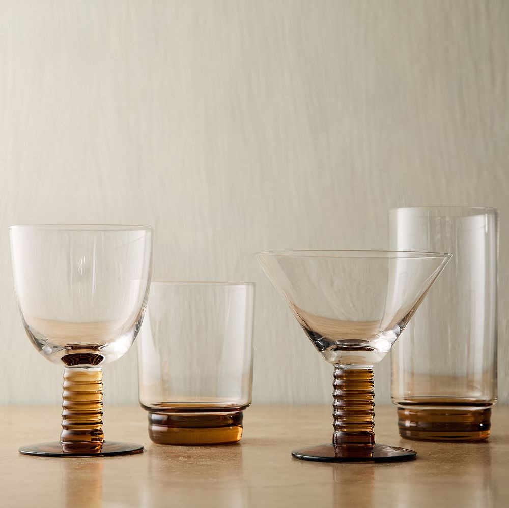 Grooved Stem Glassware | West Elm (US)