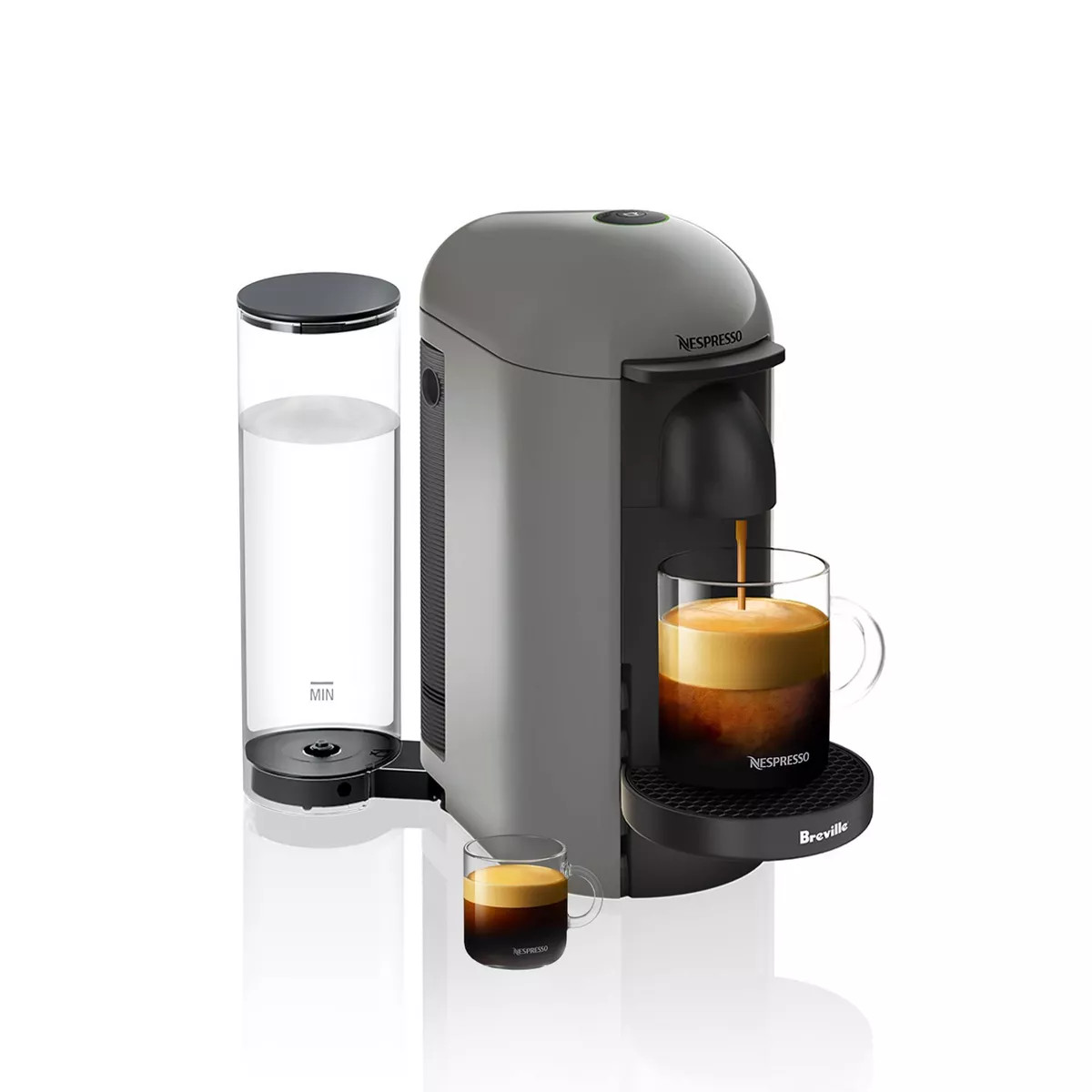 Nespresso Vertuo Plus Coffee and Espresso Maker by Breville Gray | Target