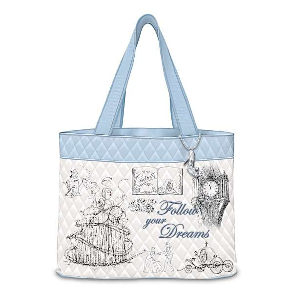 Disney Cinderella 75th Anniversary Quilted Tote Bag | Bradford Exchange