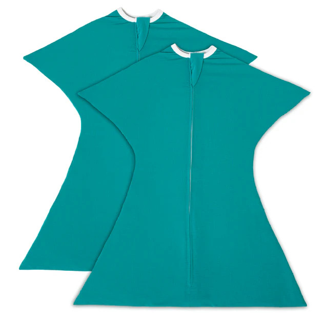Classic Teal Zipadee-Zip Swaddle Transition - Bundle of 2 | Sleeping Baby