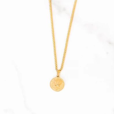 Coin Medallion Necklace | Golden Thread