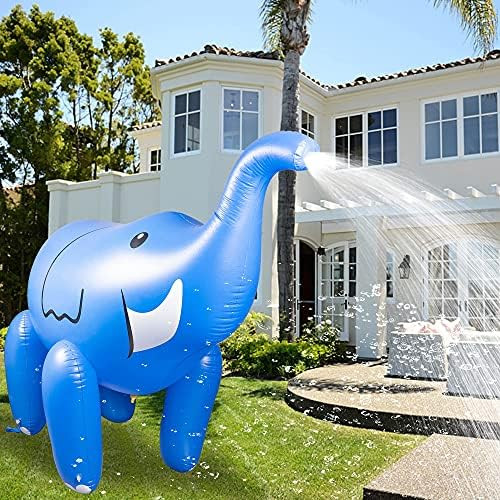 FUNPENY Inflatable Sprinkler, 5.2FT Giant Elephant Outdoor Yard Patio Summer Pool Party Water Toys f | Amazon (US)
