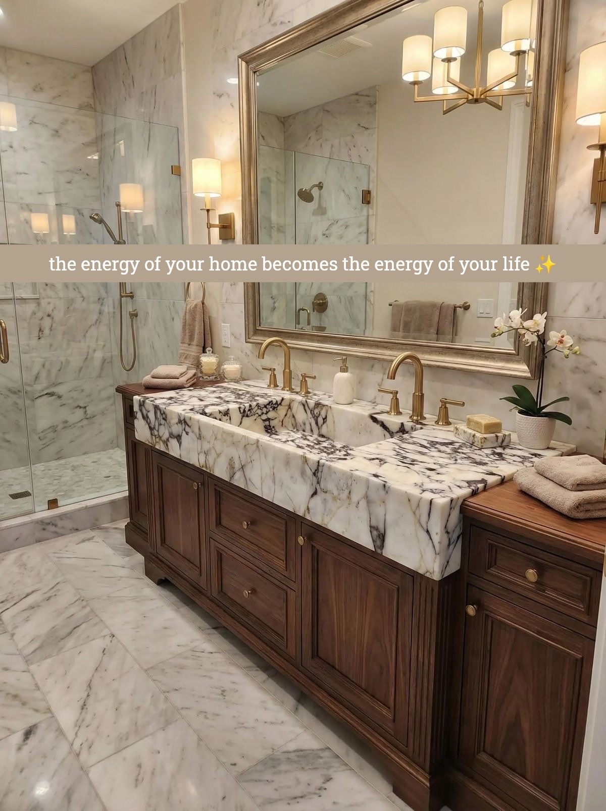 your home holds energy too ✨

natural stone has always been associated with permanence, wealth & grounding because it’s created slowly over time under pressure, just like real abundance.

marble especially has been used in luxury homes, temples & architecture for centuries because it reflects light beautifully, cools a space naturally & instantly makes a room feel elevated.

this is why upgrading your space matters:
• your environment affects your nervous system
• beauty makes you slow down
• intentional spaces create intentional habits
• luxury isn’t always about excess, sometimes it’s about quality materials that last

earthy wood tones + natural marble + warm lighting = the kind of home energy that makes you feel calmer, softer & more abundant every single day 💫

even something as simple as a marble sink or stone shower shelf can make everyday rituals feel expensive ✨

linked my favorite natural stone details & marble pieces for creating a luxury home energy ~bg🤍

#LTKselfcare #LTKHome #LTKSaleAlert