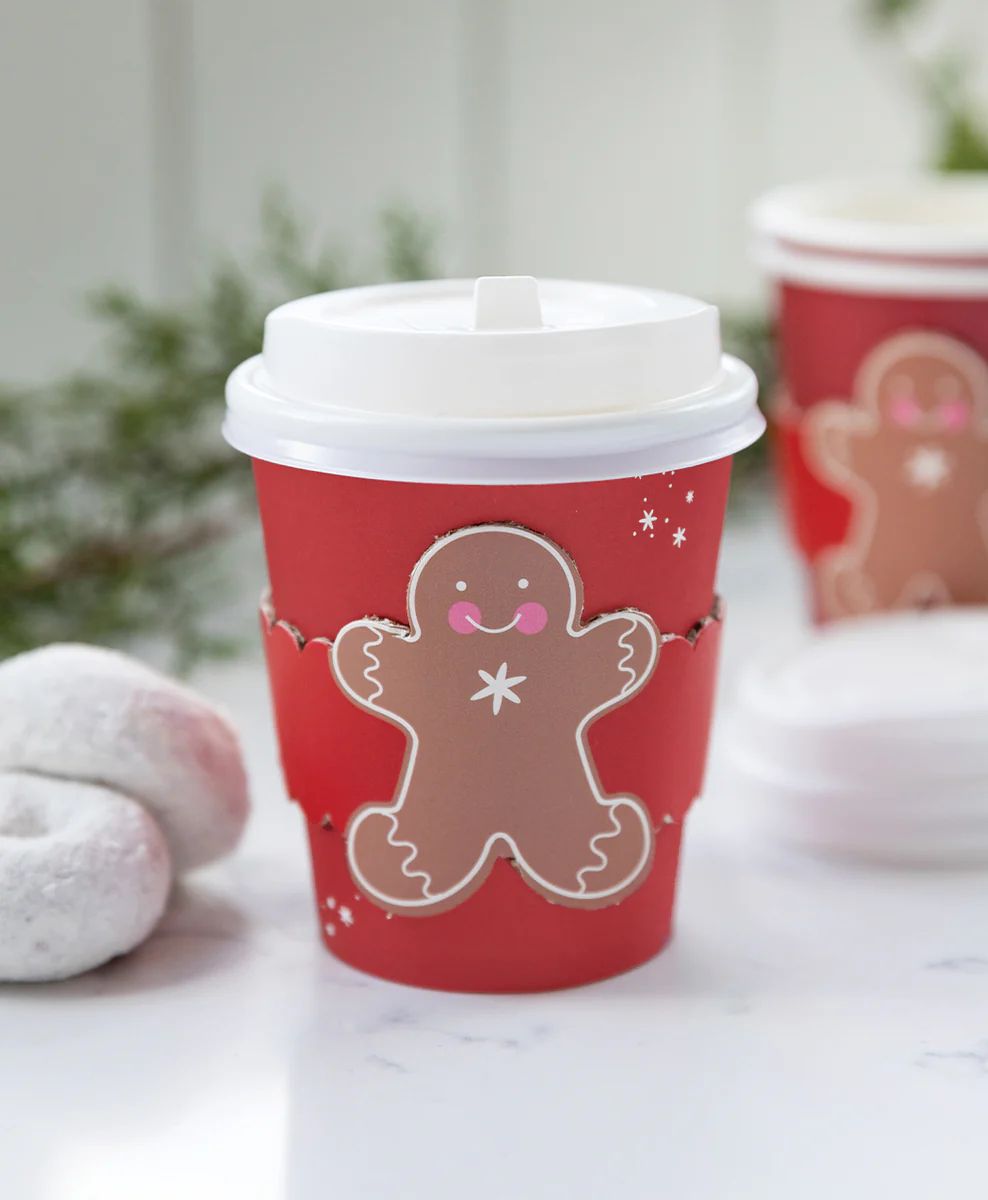 Gingerbread Man Cozy To-Go Cup | My Mind's Eye