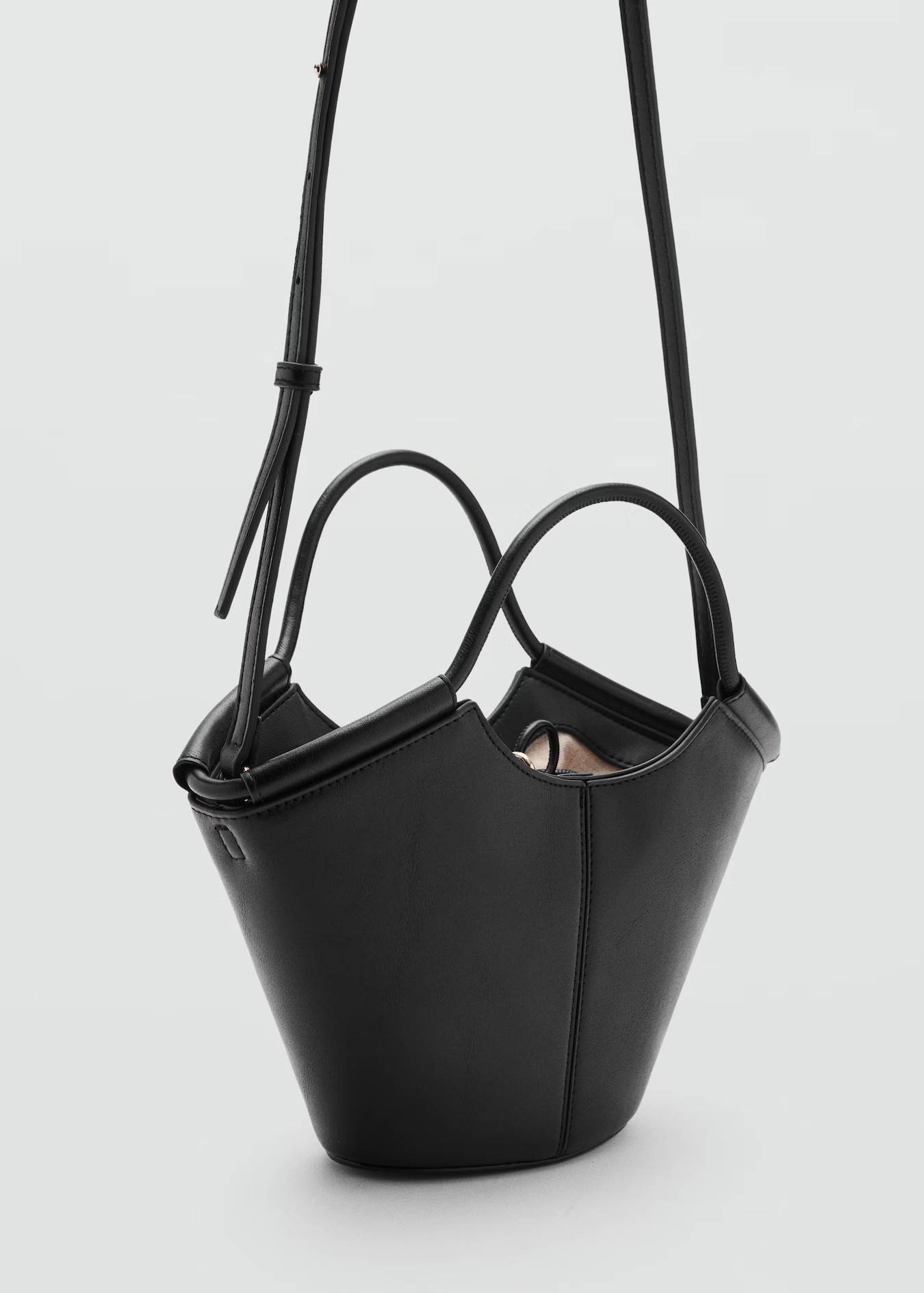 Mini shopper-style shoulder bag - Women | MANGO USA | Mango (US/MX/AU)