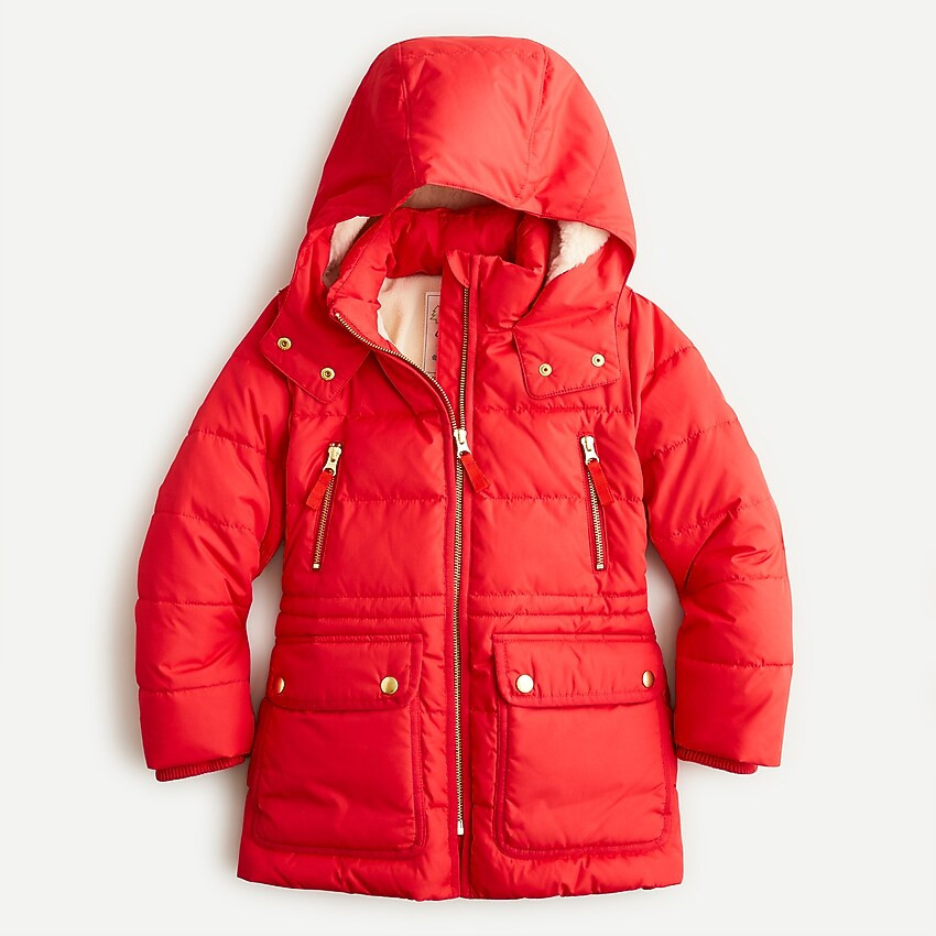 Girls' chateau puffer jacket with PrimaLoft® | J. Crew US