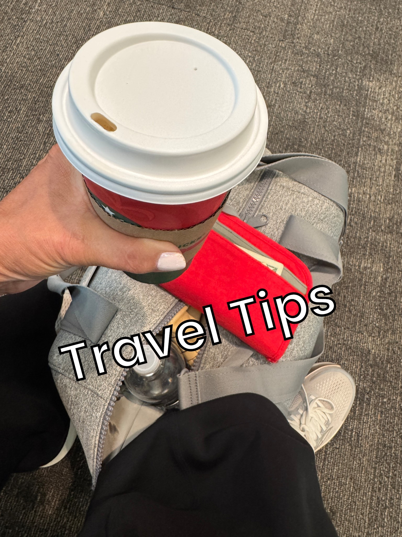 Travel Tips 
✈️ choose a travel bag with plenty of interior pockets to help you stay organized
✈️ Use a key leash and document organizer for your passport, cash, travel documents etc. My organizer is attached to a key leash that is part of my travel bag. 
✈️ Wear comfy clothes and shoes. My shoes and outfit are linked! 
✈️ Keep a travel shawl for for cool airplanes. 
✈️ Utilize TSA pre-check
✈️ Use Starbucks app and preorder to avoid the lines. 
✈️ Luggage with wheels are a must. 
✈️ AirTags in your suitcase, carryon and document organizer will give you peace of mind. 
kimbentley, travel outfit, 

#LTKTravel #LTKPetite #LTKHoliday