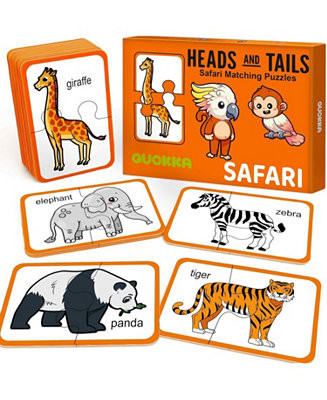 QUOKKA 16 Pairs of Wood Animals - Memory Matching Games for 2-4 Ages - Macy's | Macy's