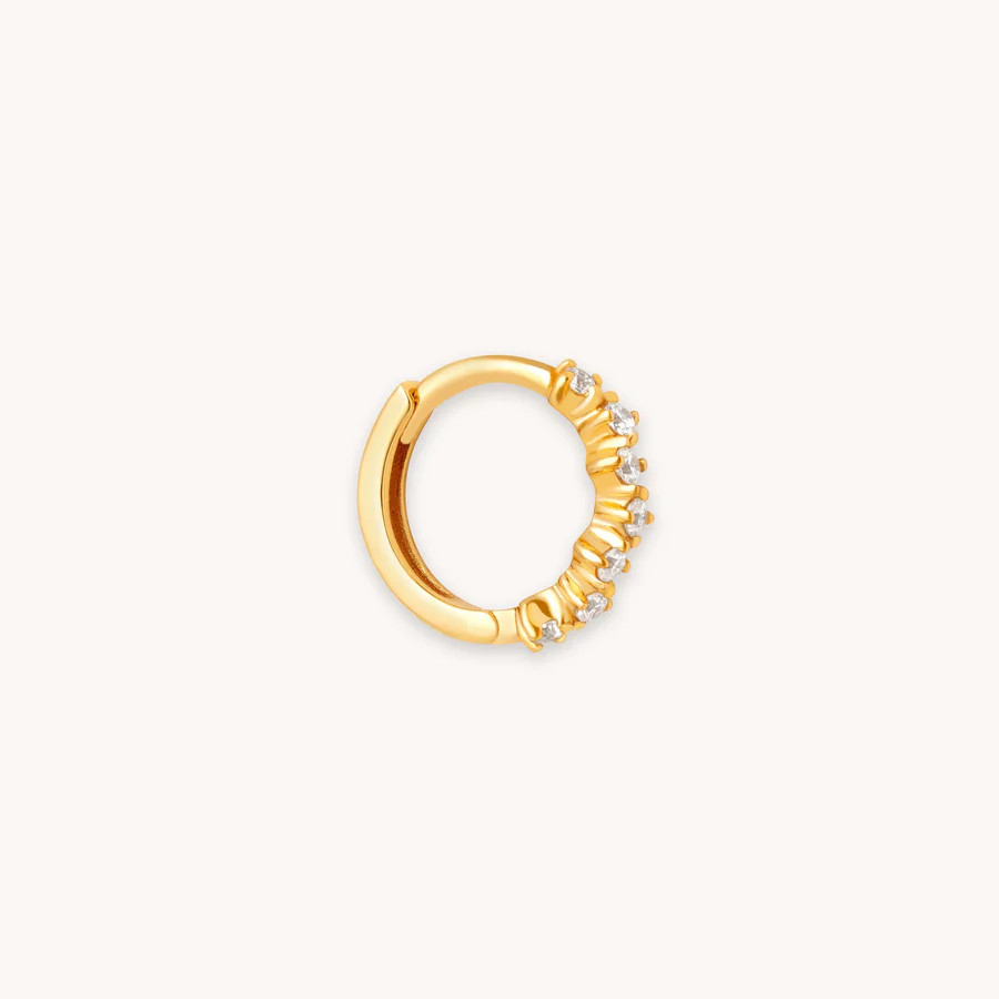 Cluster Hoop 8mm in Silver | Astrid & Miyu UK