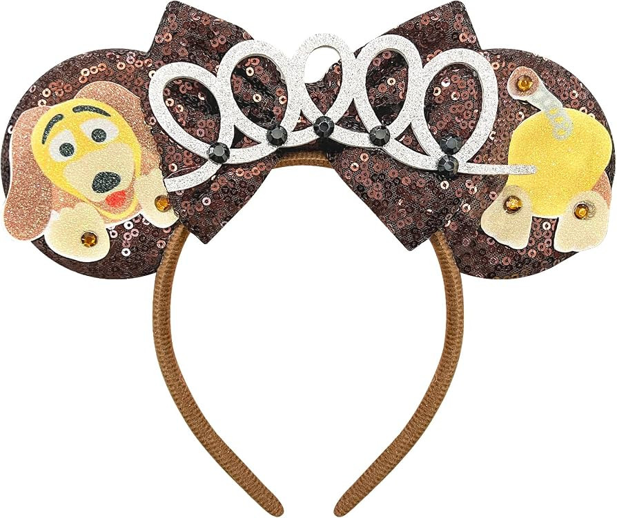 Bolonar Mouse Ears Headband for Women Girls Sequin Mouse Ears Headband Halloween Headbands Park E... | Amazon (US)
