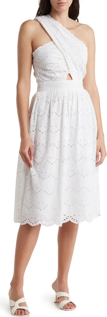 Appelonga Anglaise One-Shoulder Midi Dress | Nordstrom Rack