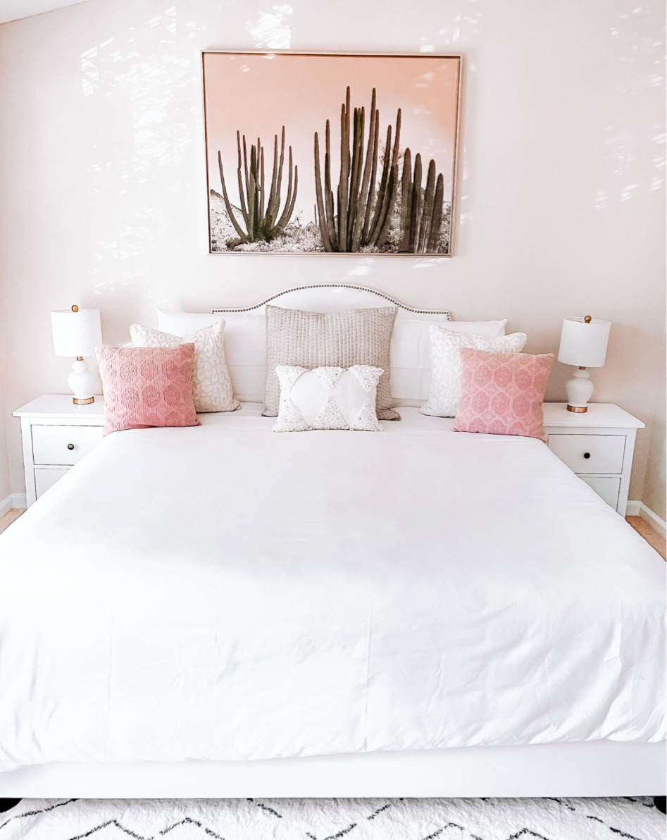 Bedroom decor
White bedroom
Neutral bedding
White comforter 
White bedding
Cactus wall art 
World market finds 
Throw pillows 
White nightstands 
Gold and white decor 
Bedroom furniture and decor
Area rug 
Lamp
Wall art 
Dorm room 
Apartment 
Back to school 
White 
Home decor 
Farmhouse 
Boho farmhouse 
Minimalist bedroom
Minimalist decor 



#LTKFind #LTKhome #LTKunder100