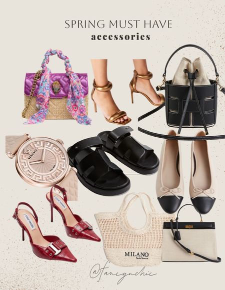 Spring dressy and casual accessories. 
Shop new in spring bags, slides, bags and more. 

#springbags #springshoes #springaccessories 

#LTKSeasonal #LTKstyletip #LTKfindsunder100