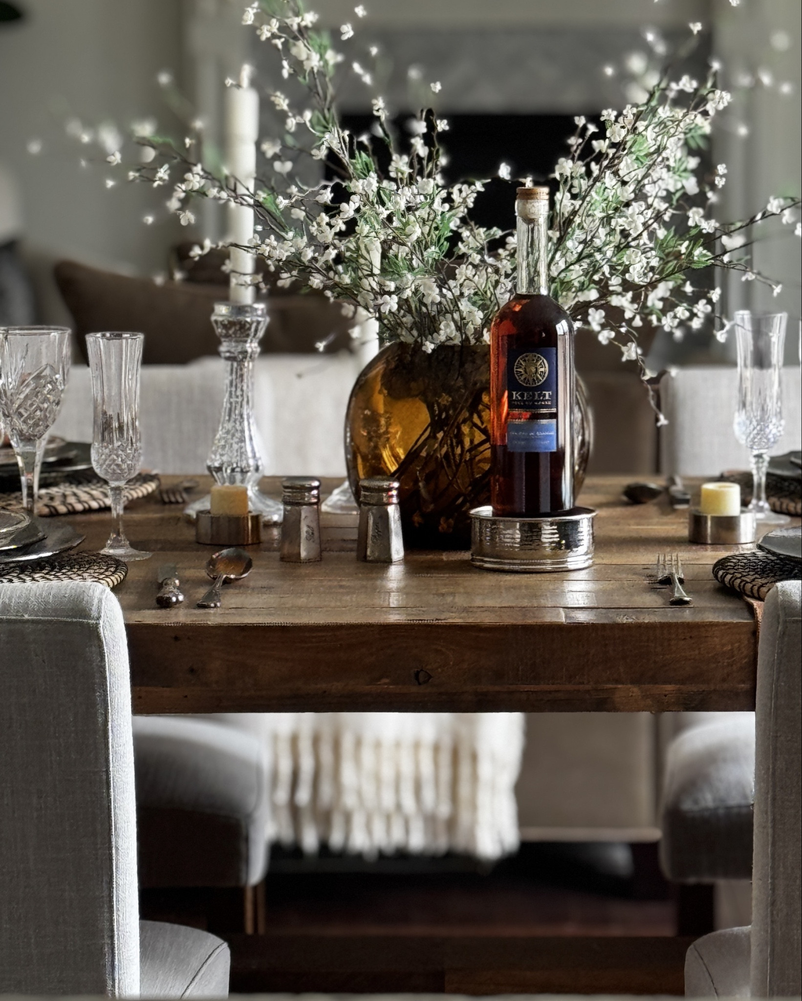 I styled a warm Thanksgiving tablescape using layered linens, natural textures, and soft candlelight. The table feels elevated but comfortable for real life. 

Shop my Thanksgiving table favorites. #thanksgivingtable #tablescape #holidaystyling 

#LTKHome #LTKHoliday #LTKSeasonal