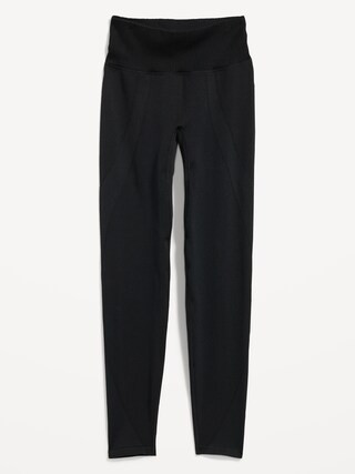 High-Waisted Rib-Paneled Seamless Leggings for Women | Old Navy (US)