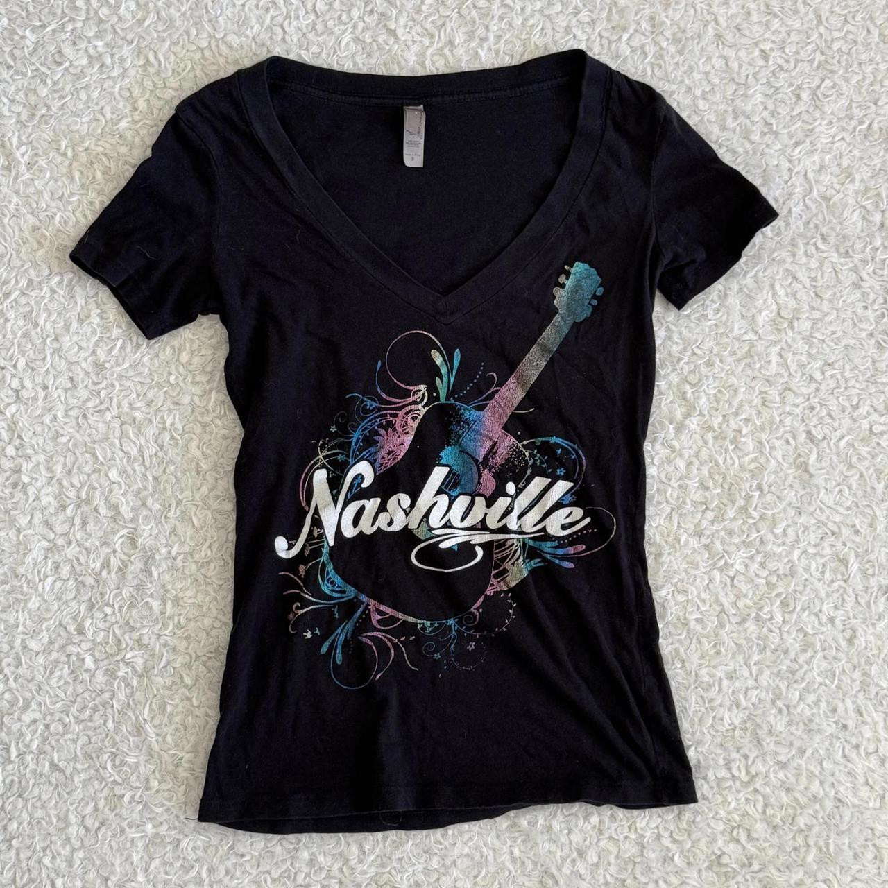 Next Level Women's T-shirt - Black/Multi - S | Depop US
