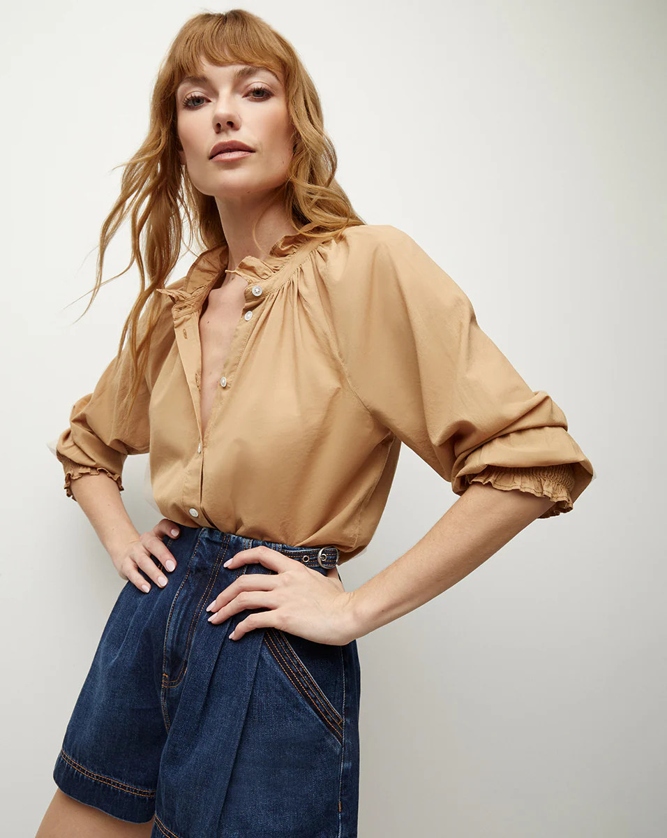 Calisto Cotton Shirt | Veronica Beard