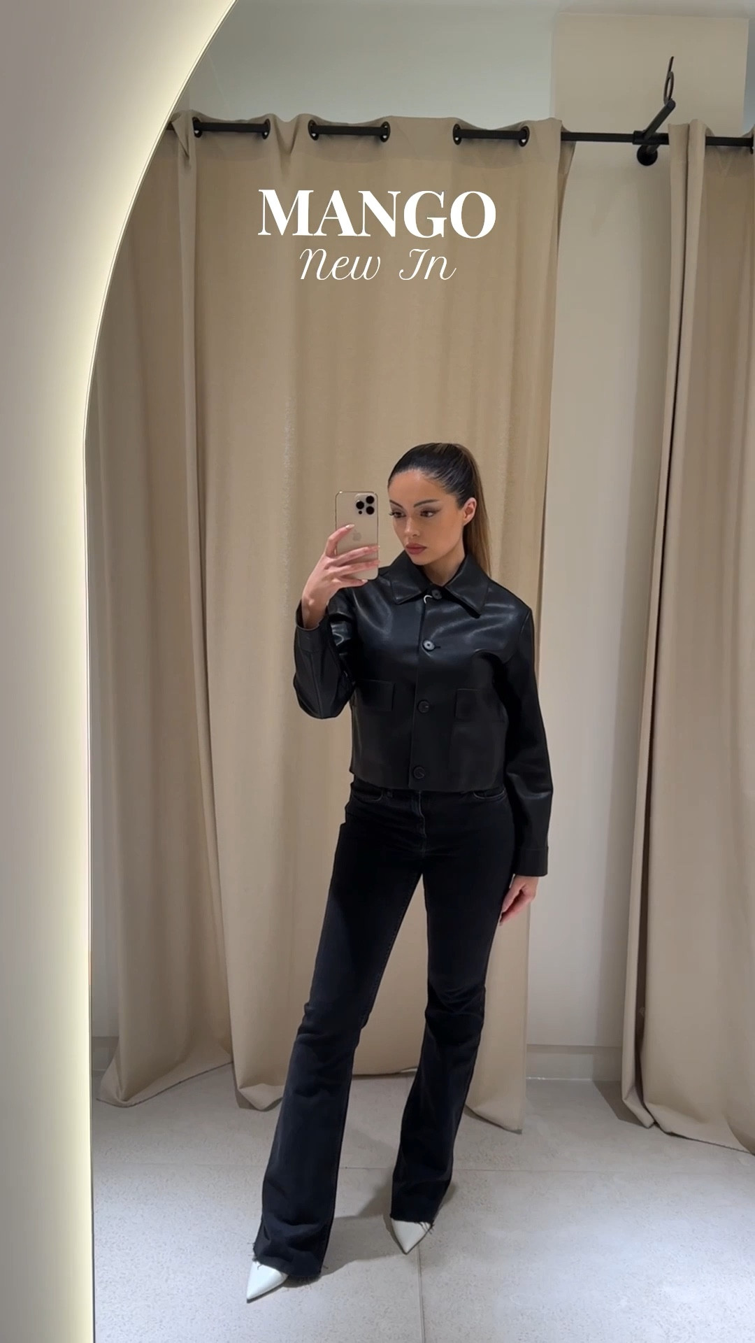 Mango New In ✨ how cute is this short leather jacket?! I’ve styled it with flared jeans (my favourite style) and court heels 🤎 soooo perfect for Spring!

#mango #mangonewin #hm #zara #cos #massimodutti #reiss #leatherjacket #stylingleatherjackets #stylingtips #howtostyle #springfashion #springoutfitideas #fashionweek #fashionmonth #paris #ontherunway #everydayoutfitideas #outfitinspo 

#LTKstyletip #LTKFashionMonth #LTKmodest