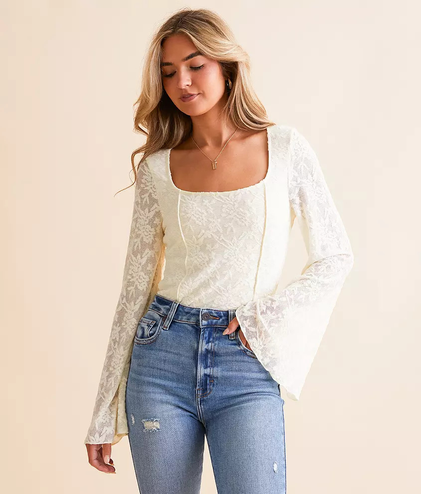 Floral Lace Top | Buckle