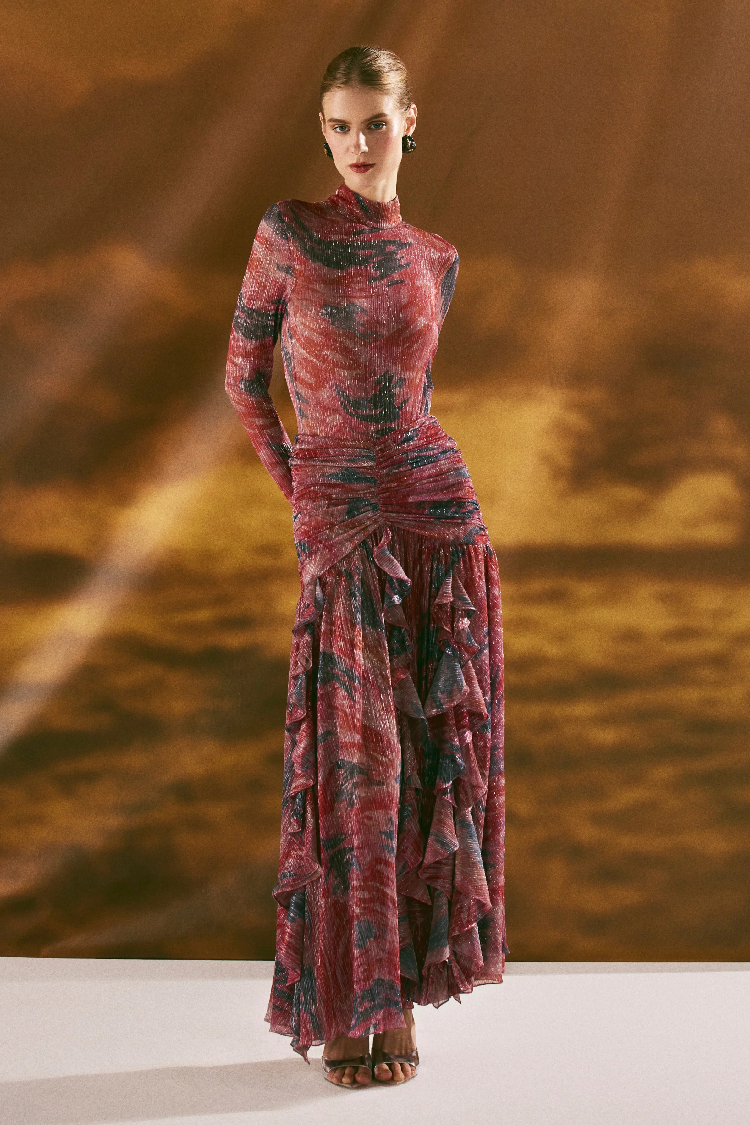 TWIST FLUTTER MAXI SKIRT | PatBO