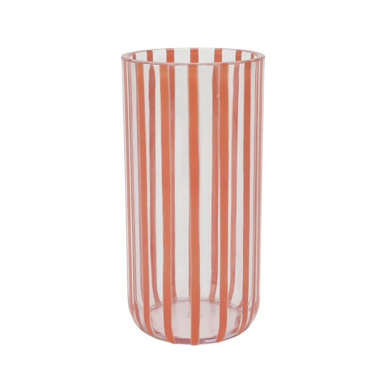 Mainstays by Becky G. & Alejandra 18-Ounce Tall Acrylic Stripe Line Tumbler, Orange | Walmart (US)
