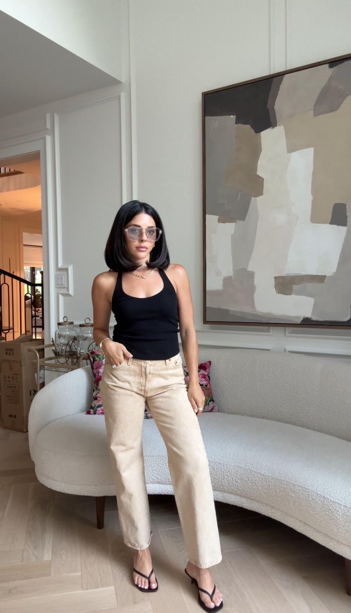 Wearing size 25 (28 in seam)

#LTKstyletip #LTKcanada #LTKpetite