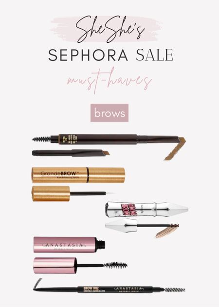 LAST CHANCE to shop @sephora sale event. Ends tonight. Here are some products I love for your brows. Remember brown frame your face! 
@benefit @anastasiabeverlyhills 
Gimme Brows #browwhiz #browsculptor 

#LTKbeauty #LTKsalealert #LTKunder100