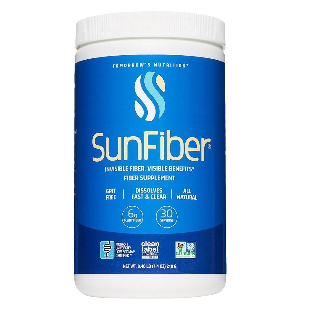 Tomorrow's Nutrition, Sunfiber, Prebiotic Fiber Supplement for Digestive Health, Low FODMAP, Glut... | Amazon (US)