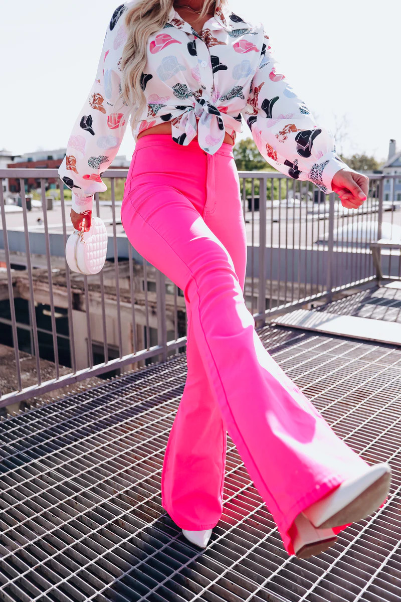 Flamingo Flare Jeans | Whiskey Darling Boutique