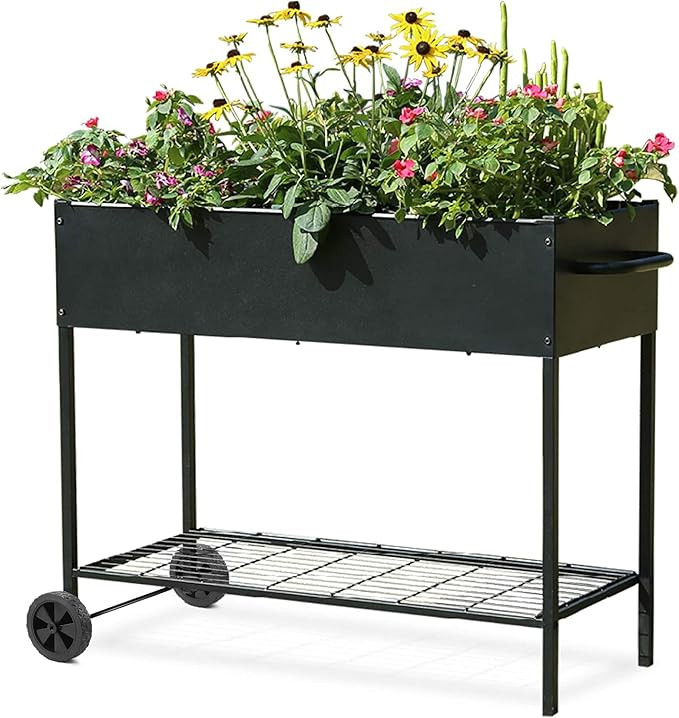 MIXC Metal Raised Garden Beds with Legs, Elevated Planter Boxes Outdoor Raised for Gardening, Lar... | Amazon (US)