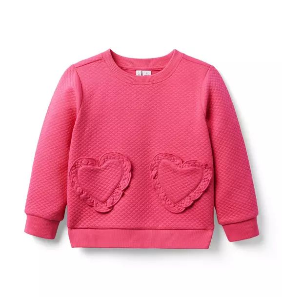 Quilted Heart Pocket Sweater | Janie and Jack