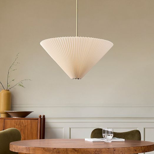 Pierce & Ward Pleated Pendant (25") | West Elm (US)