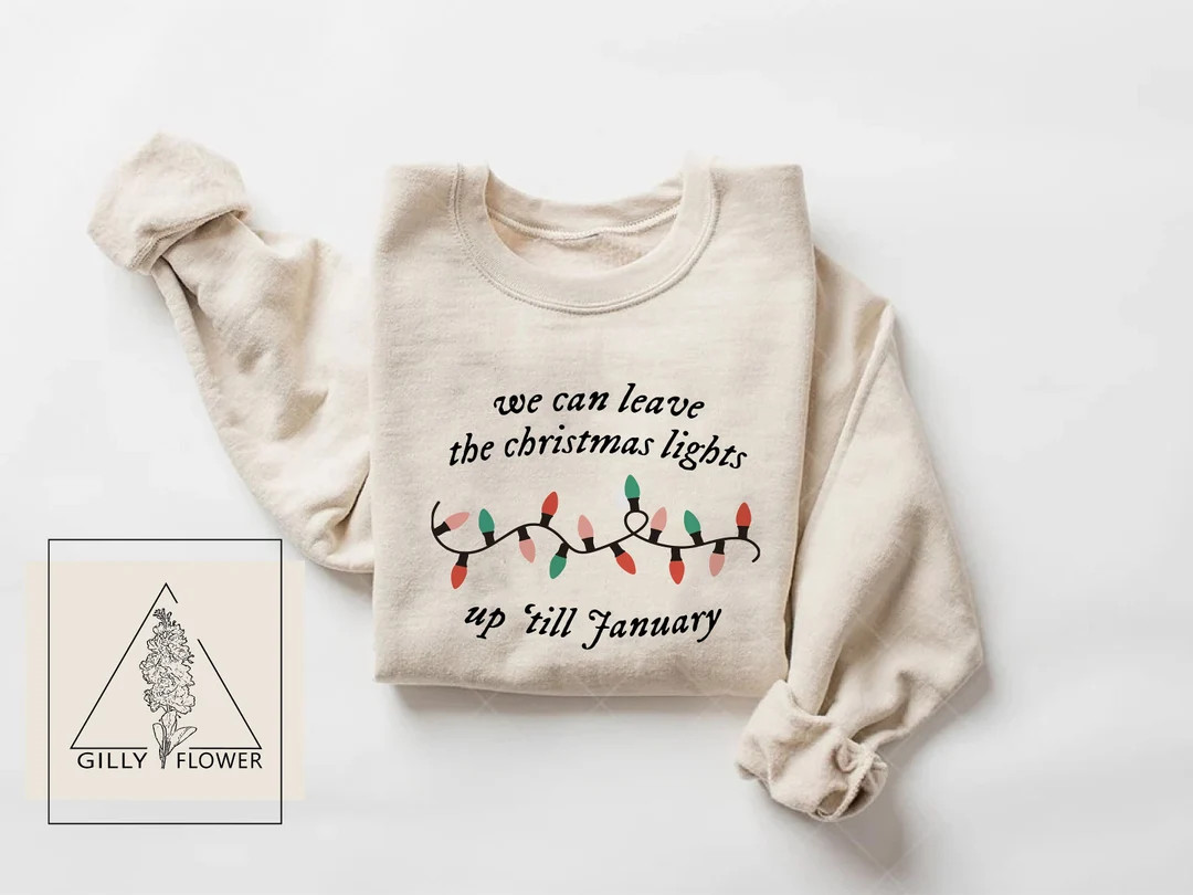 We Can Leave the Christmas Lights up 'til January - Etsy | Etsy (US)