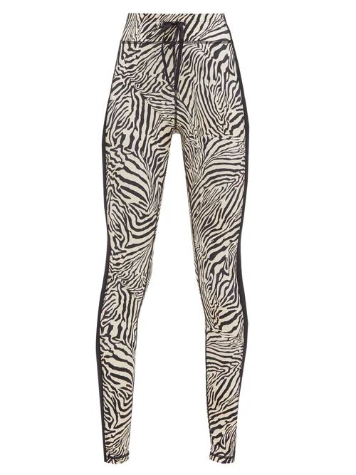 The Upside - Zebra-print Stretch-jersey Leggings - Womens - Animal | Matches (US)