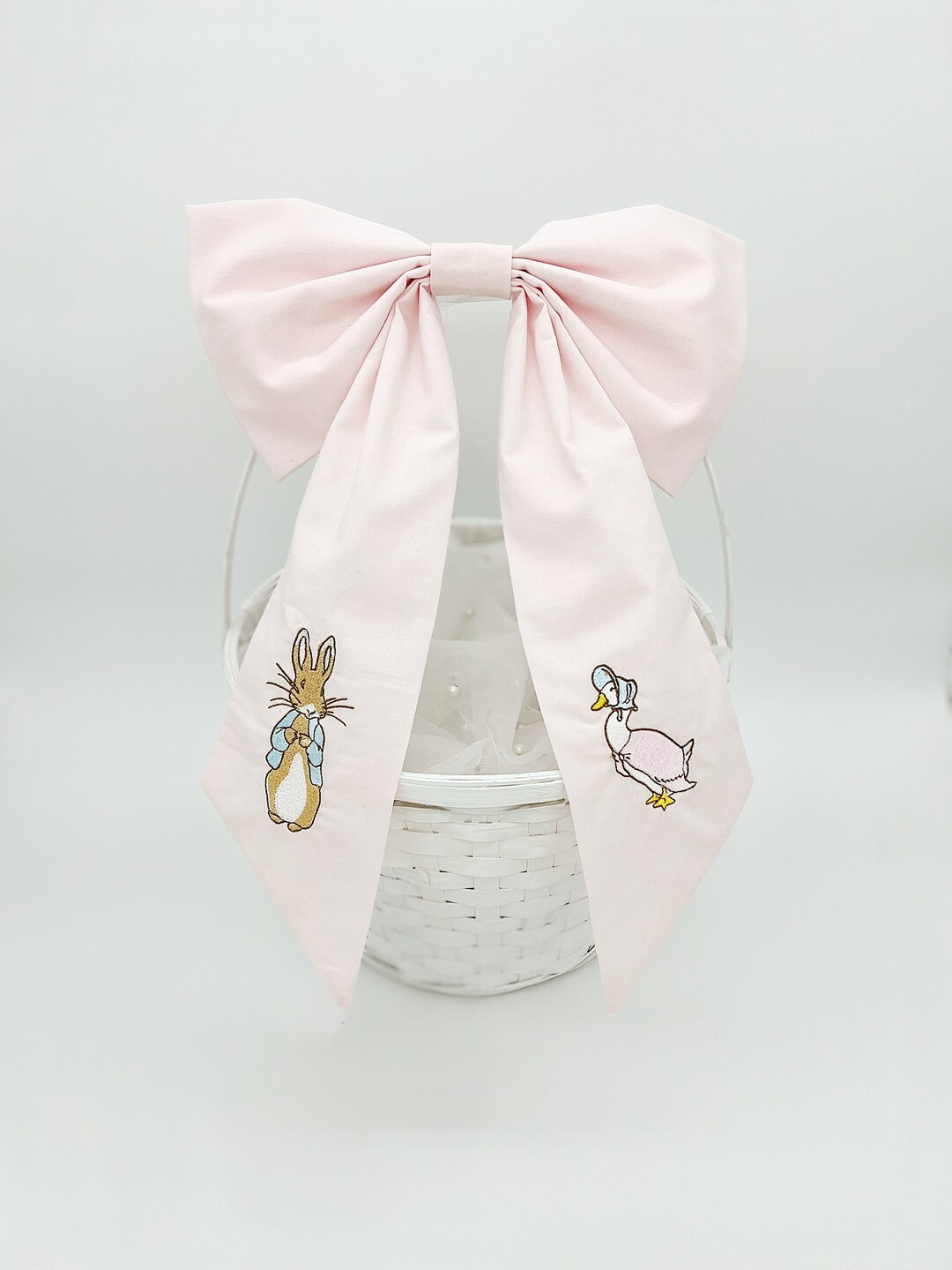 Pink Peter Rabbit Easter Basket Bow | Etsy (US)