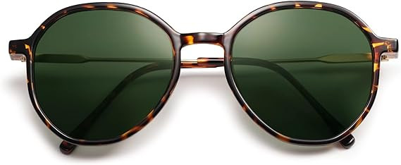 SOJOS Trendy Designer Hexagon Round Sunglasses for Women Fashion Big Shades Geometric Women Sungl... | Amazon (US)