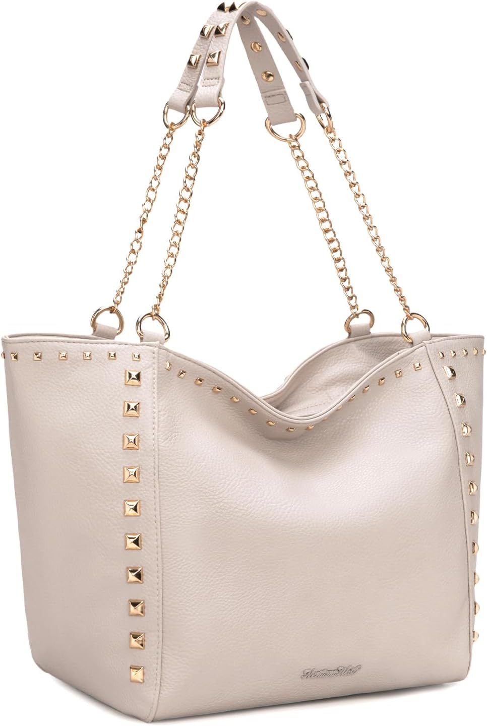 Montana West Large Tote Bag for Women Oversized Shoulder Purses with Chain Handbags | Amazon (US)