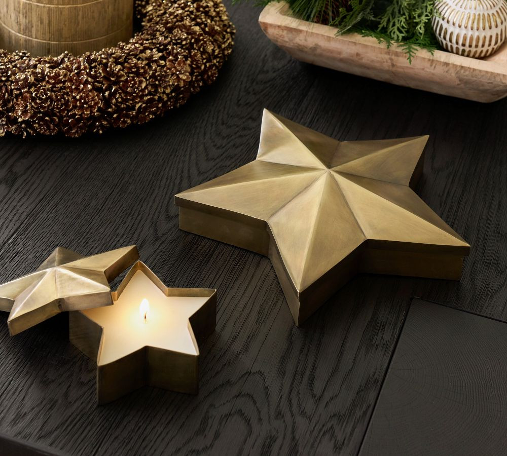 Five Point Star Scented Candle - Winter Spruce | Pottery Barn (US)