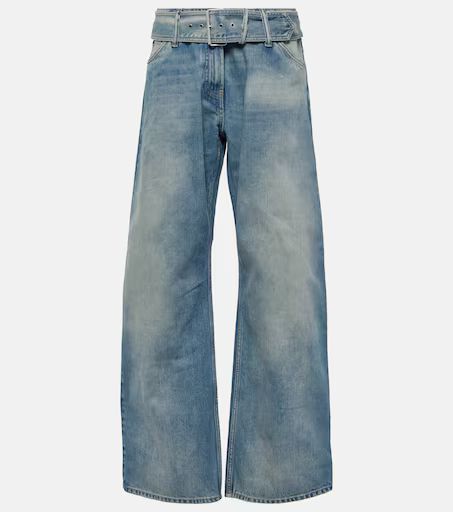 Belted low-rise wide-leg jeans | Mytheresa (UK)