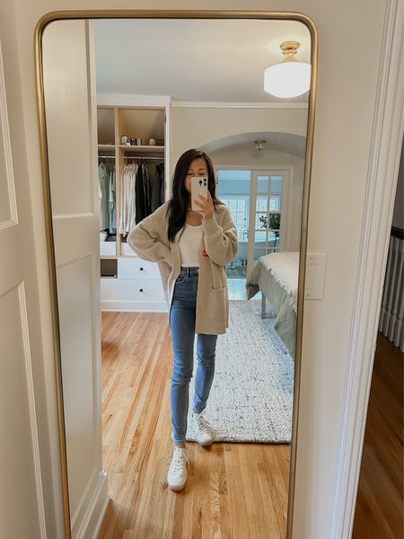 cardigan, tank, shoes. my jeans are an oldie from Zara but my AF jeans I’m linking here have a similar fit  

#LTKshoecrush