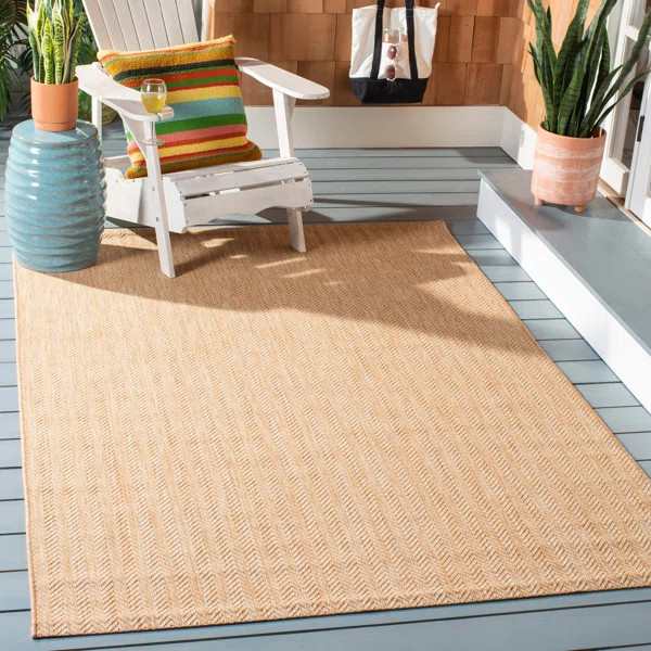 Arneshia Beige Indoor/Outdoor Area Rug | Wayfair North America