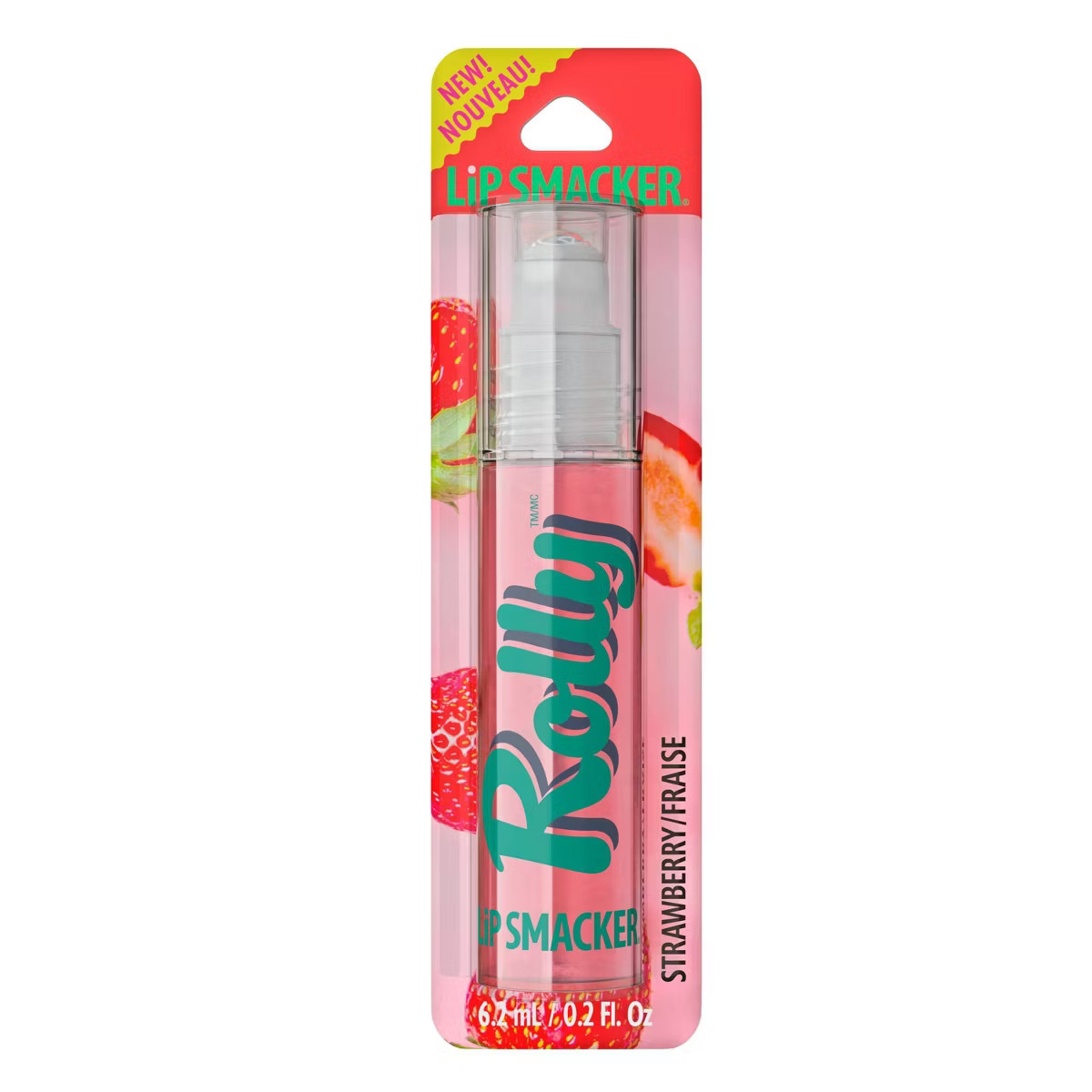 Lip Smacker Rolly Gloss - Strawberry - 0.2 fl oz | Target