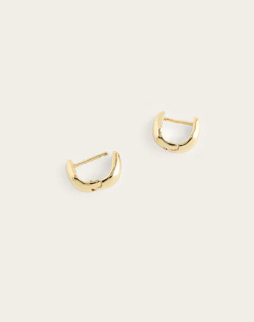 Sculptural Huggie Hoop Earrings | Madewell