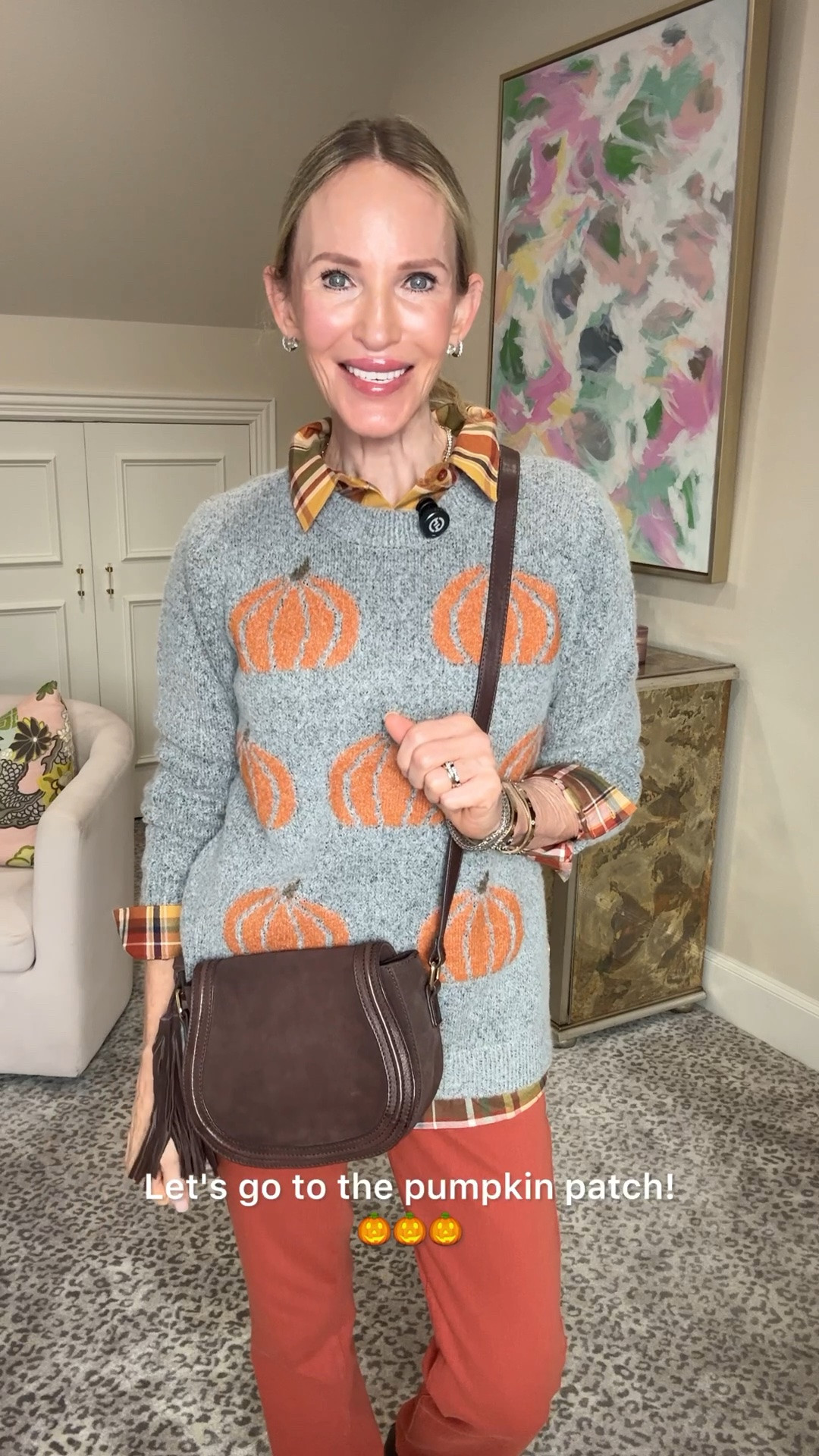 It’s giving #pumpkinspicelatte 
So ready for fall temps and this @Coldwater Creek look is fall perfection! Pumpkin Sweater, Fall Outfit, Pumpkin Patch
#sponsored

#LTKgrwm #LTKSeasonal #LTKOver40