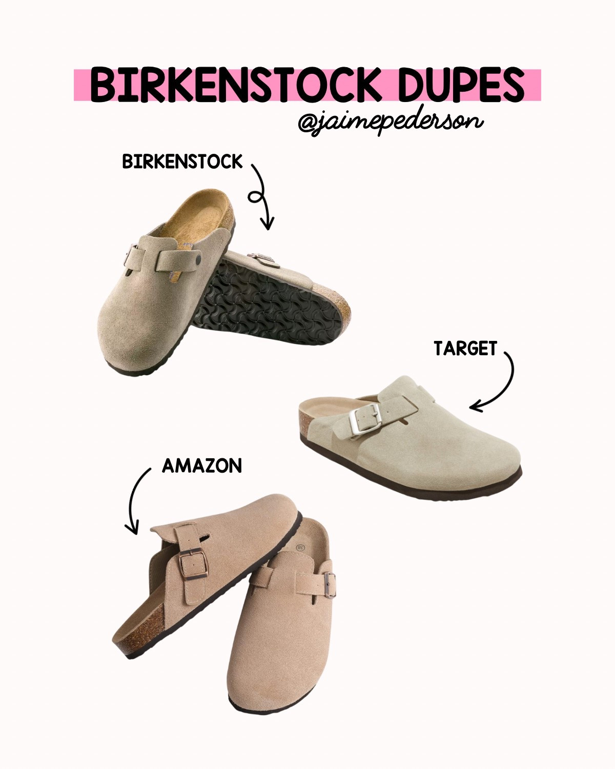 The best Birkenstock dupes 

#birkenstock #target #amazon #dupe #clogs #trendy

#LTKFindsUnder50 #LTKStyleTip #LTKShoeCrush
