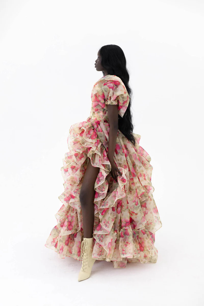 The Strawberry Cream In Bloom Bridal Gown | Selkie Collection