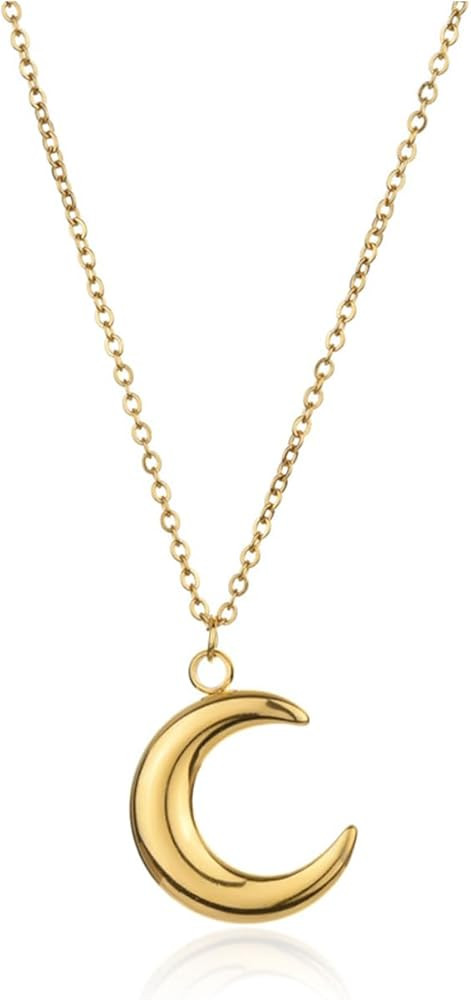 Sunflower Fidget Necklace for Women Gold Moon Necklace Rotating Heart Necklaces Spinning Crystal ... | Amazon (US)