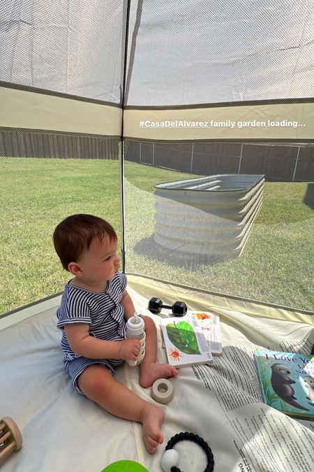 Zai enjoying the warm weather! We love this pop up tent 😍 

Baby essentials - summer outfits - baby outfits - gardening 

#LTKkids #LTKbaby